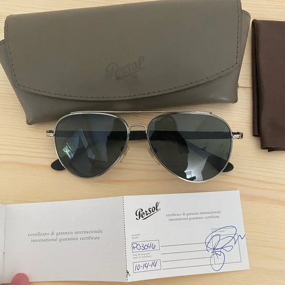 Persol Aviator sunglasses with glass lenses - Picture 2 of 8